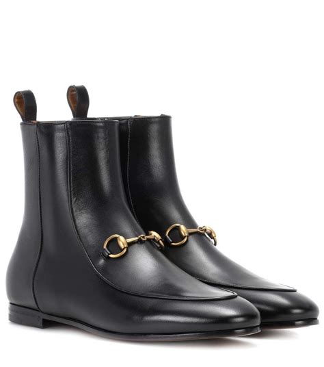 gucci horsebit knee boots|gucci jordaan leather ankle boots.